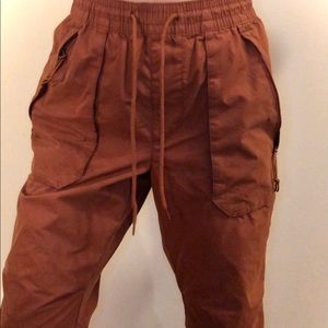 RUST UTILITY/CARGO JOGGERS (NEVER WORN)